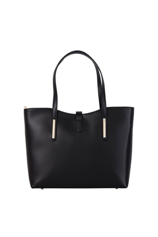 Shopping bag in pelle Como - Nero