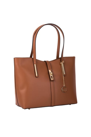 Shopping bag in pelle Como - Marrone