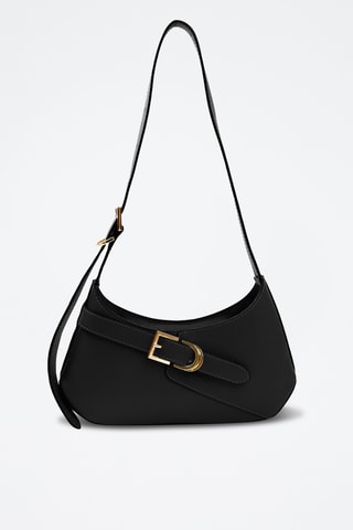 Sac bandoulière en cuir Sorra - Noir
