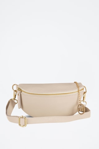 Sac bandoulière en cuir Perugino - Beige