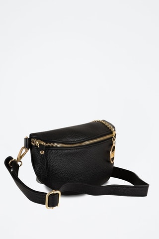 Borsa a tracolla in pelle Perugino - Nero