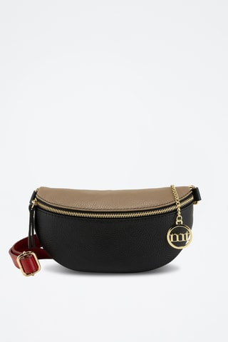 Borsa a tracolla in pelle Perugino - Nero