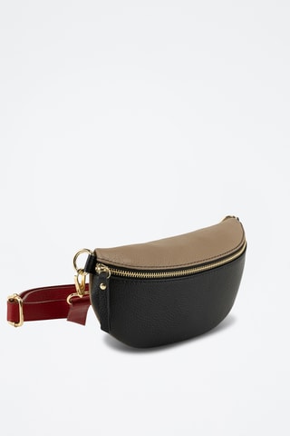 Borsa a tracolla in pelle Perugino - Nero