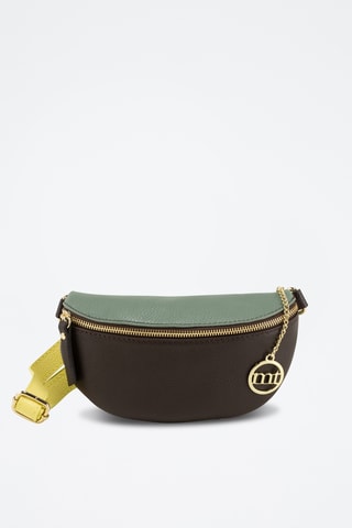 Borsa a tracolla in pelle Perugino - Marrone