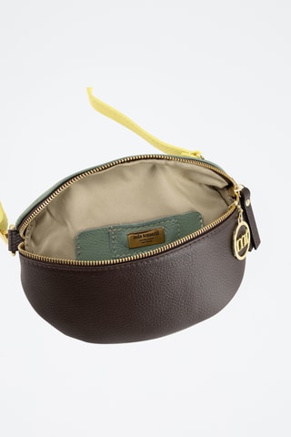 Borsa a tracolla in pelle Perugino - Marrone