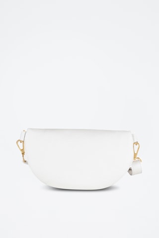 Borsa a tracolla in pelle Perugino - Bianco