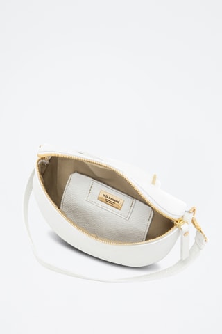 Borsa a tracolla in pelle Perugino - Bianco