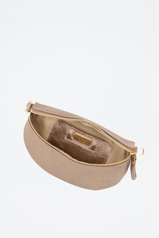 Borsa a tracolla in pelle Perugino - Beige e dorato