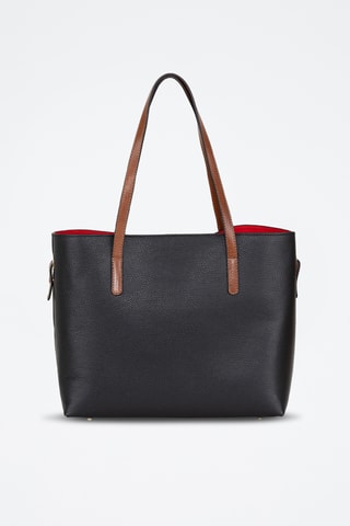 Borsa a spalla in pelle Lussino - Nero