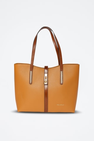 Shopping bag in pelle Gaffurio - Marrone