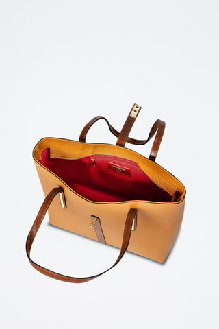 Shopping bag in pelle Gaffurio - Marrone