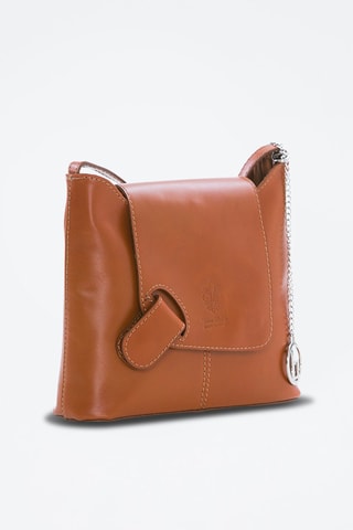 Sac bandoulière en cuir Pomarance - Marron