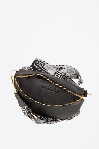 Sac bandoulière en cuir Irpino  - Noir