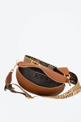 Sac bandoulière en cuir Irpino  - Marron