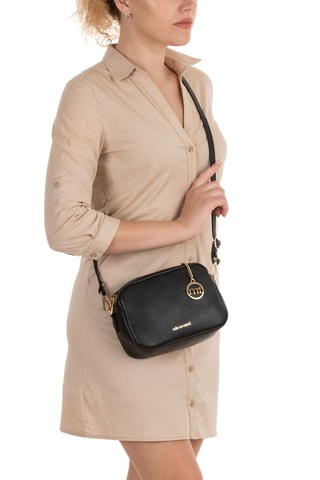 Borsa a tracolla in pelle Astolfo - Nero
