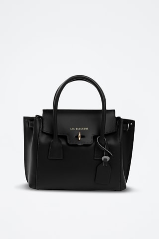 Borsa a mano in pelle - Nero