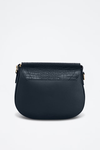 Borsa a tracolla in pelle Barbavara - Navy