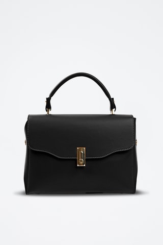 Borsa a mano in pelle - Nero