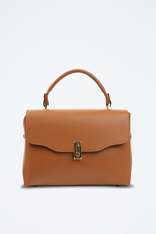 Borsa a mano in pelle - Marrone
