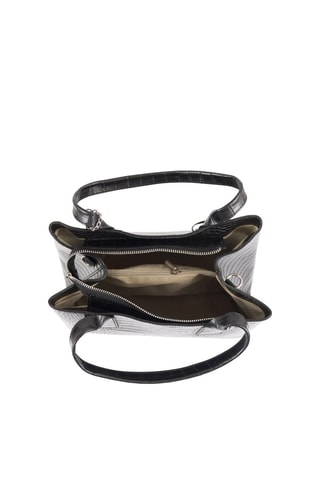 Borsa a mano in pelle Monviso - Nero