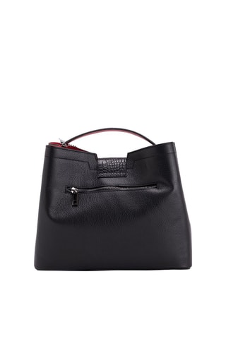Borsa a mano in pelle Alassio - Dorato e nero