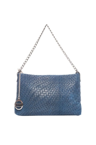 Borsa a tracolla in pelle Lunigiana - Blu