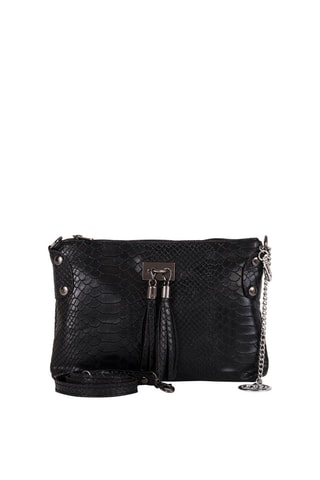 Borsa a tracolla in pelle Navigli - Nero