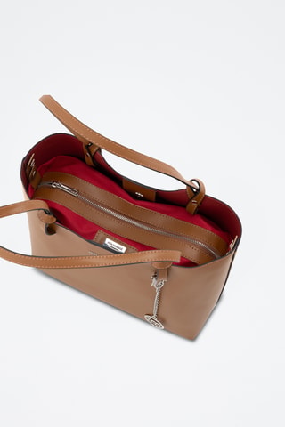 Borsa a spalla in pelle Zanella - Marrone