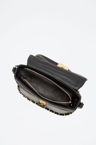 Borsa a tracolla in pelle Ofanto - Nero