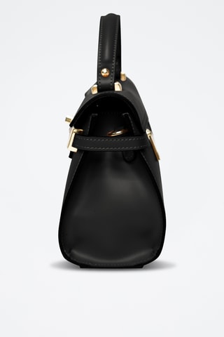 Borsa a mano in pelle Venosta - Nero