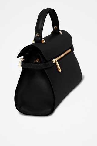 Borsa a mano in pelle Venosta - Nero