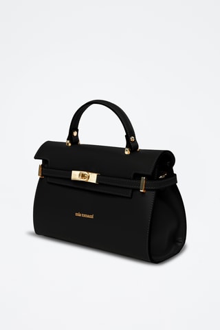 Borsa a mano in pelle Venosta - Nero