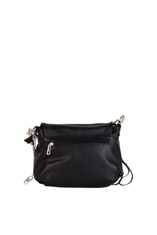 Borsa a tracolla in pelle Pontida - Nero