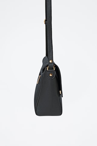 Sac bandoulière en cuir Zanzur - Noir
