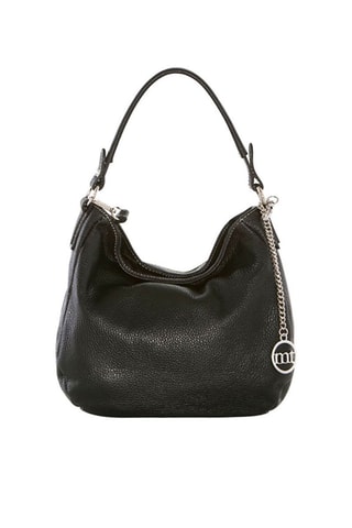 Borsa a spalla in pelle Molise - Nero