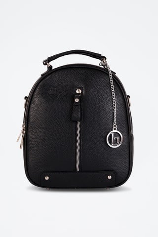 Zaino in pelle Cerboli - Nero