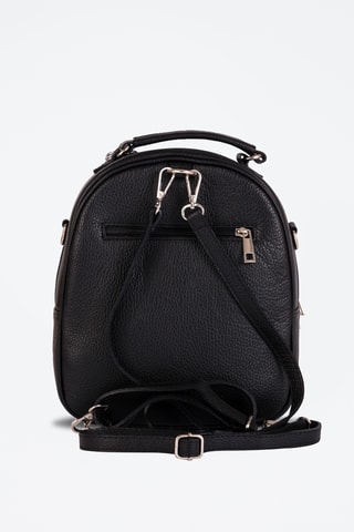 Zaino in pelle Cerboli - Nero