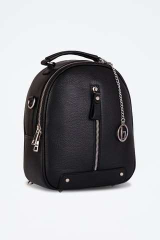 Zaino in pelle Cerboli - Nero