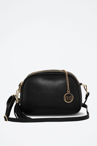 Sac bandoulière en cuir Gradisca - Noir et doré