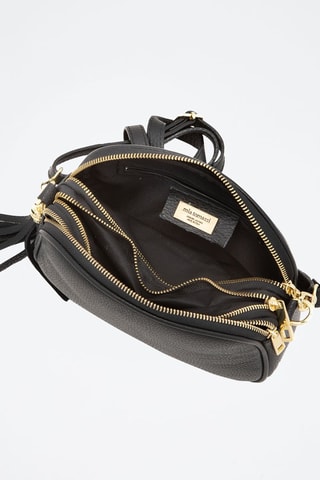 Sac bandoulière en cuir Gradisca - Noir et doré