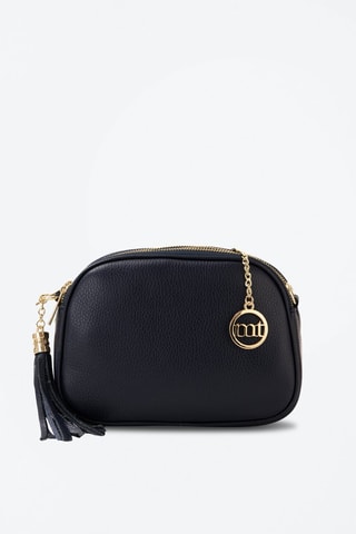 Sac bandoulière en cuir Gradisca - Bleu et doré