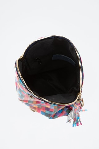 Borsa a tracolla in pelle Famagosta - Multicolore