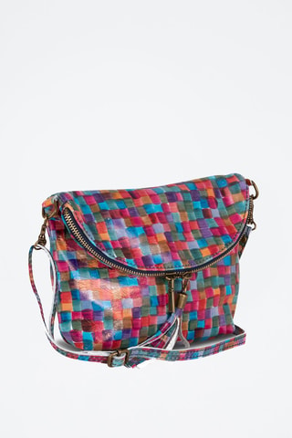 Borsa a tracolla in pelle Famagosta - Multicolore