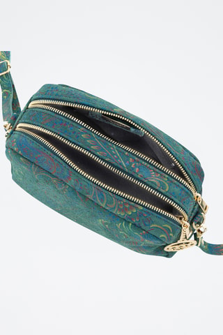 Borsa a tracolla in pelle Zamagna - Verde