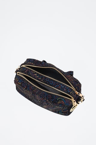 Borsa a tracolla in pelle Zamagna - Nero