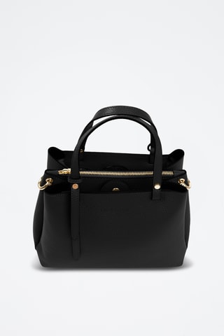 Borsa a mano in pelle - Nero