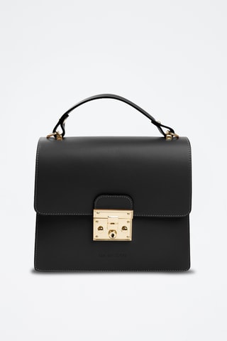 Borsa a mano in pelle - Nero