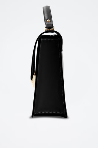 Borsa a mano in pelle - Nero