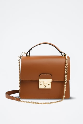 Borsa a mano in pelle - Marrone