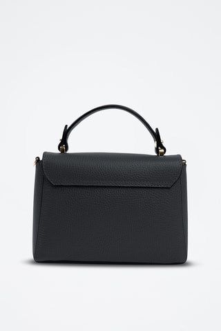 Borsa a mano in pelle  - Nero